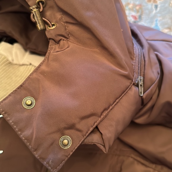 Coldwear Singapore brown men jacket coat removable hood zipper down feathers - Picture 11 of 11